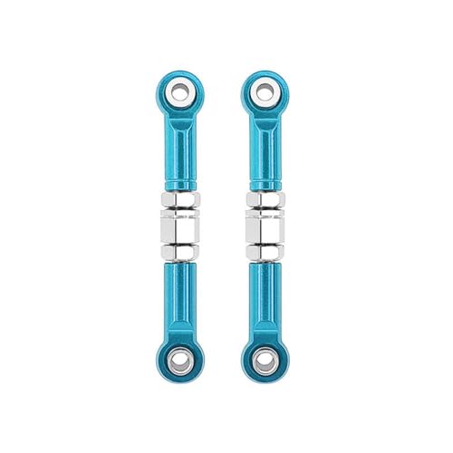 ZYPMoTo 2pcs Metall Frontlenker Lenkpfahlungslinks mit 1/16 RC Cars FITS -Modelle H16 16207 16208 16209 16210 Ersatzteile Zubehör(Blue) von ZYPMoTo