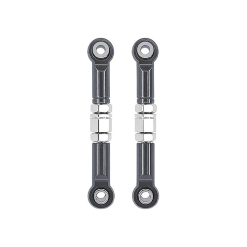 ZYPMoTo 2pcs Metall Frontlenker Lenkpfahlungslinks mit 1/16 RC Cars FITS -Modelle H16 16207 16208 16209 16210 Ersatzteile Zubehör(Dark Grey) von ZYPMoTo