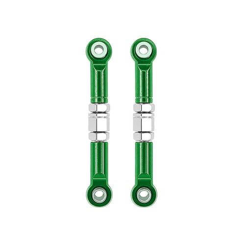 ZYPMoTo 2pcs Metall Frontlenker Lenkpfahlungslinks mit 1/16 RC Cars FITS -Modelle H16 16207 16208 16209 16210 Ersatzteile Zubehör(Green) von ZYPMoTo