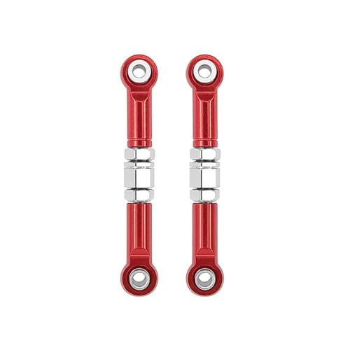 ZYPMoTo 2pcs Metall Frontlenker Lenkpfahlungslinks mit 1/16 RC Cars FITS -Modelle H16 16207 16208 16209 16210 Ersatzteile Zubehör(Red) von ZYPMoTo