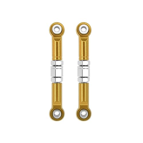 ZYPMoTo 2pcs Metall Frontlenker Lenkpfahlungslinks mit 1/16 RC Cars FITS -Modelle H16 16207 16208 16209 16210 Ersatzteile Zubehör(Yellow) von ZYPMoTo