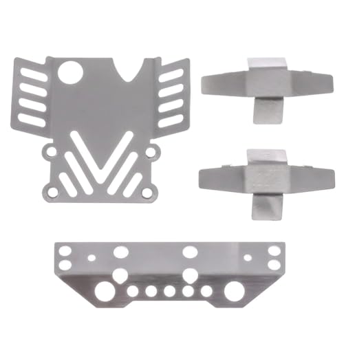 ZYPMoTo 304 Edelstahl-Chassis-Rüstung für 1/12 Skala H12Y H12Y+ RC-Auto-Upgrade-Teile mit ähnlichen Modellfahrzeugen Nicht-zerstörerisches Installationszubehör kompatibel von ZYPMoTo