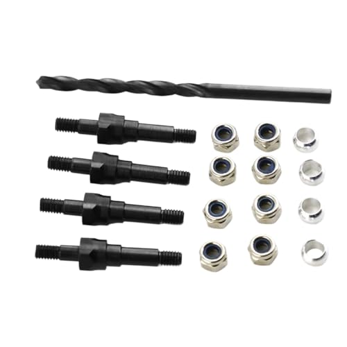 ZYPMoTo 4PCS Stahlmetall -Stoßdämpfer für 1/8 1/7 Skala RC -Autos kompatibel mit Talion Notorious Liction 6S -Modellen(Black) von ZYPMoTo