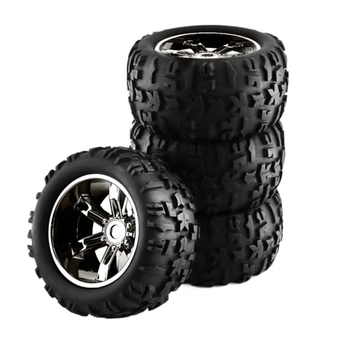 ZYPMoTo 4pcs 1/8 Buggy -Reifen 156 -mm -Rad mit 17 -mm -Sechsten(Light Grey) von ZYPMoTo