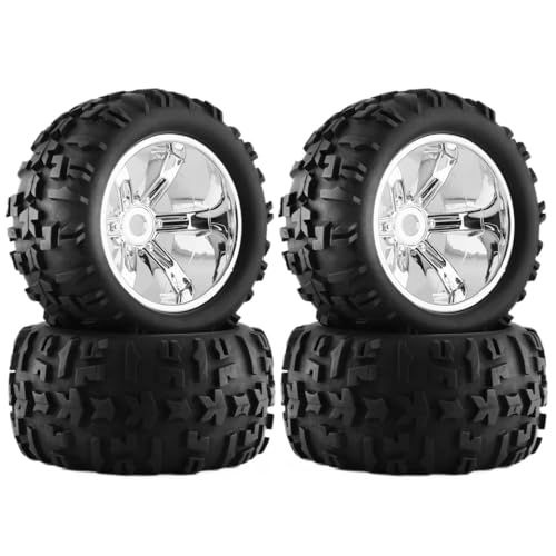 ZYPMoTo 4pcs 1/8 Buggy -Reifen 156 -mm -Rad mit 17 -mm -Sechsten(Silver) von ZYPMoTo