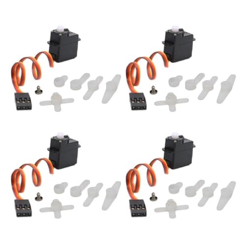 ZYPMoTo 4pcs 2G Digital Nano Servo -Servo kompatibel mit RC -Flugzeugen und Drohnen -DIY Fixed Flügellenker 90 Grad JST 1,0 mm 1,25 mm Stecker(Dupont Plug 4.2V) von ZYPMoTo