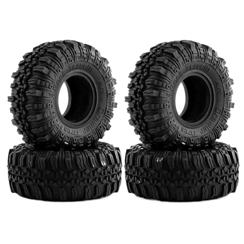ZYPMoTo 4pcs 57 mm 1,0 Zoll weicher Gummi -Rad -Reifen -Schlammreifen mit RC -Automodellen SCX24 AX24 FMS Enduro24 1 18 Skala 1 24 Skala Universal Fit ZYPMoTo 4pcs 57 mm 1,0 Zoll weicher Gummi -Rad -Reifen -Schlammreifen mit RC -Automodellen SCX24 AX24 FMS Enduro24 1 18 Skala 1 24 Skala Universal Fit von ZYPMoTo