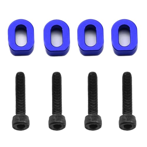 ZYPMoTo 4pcs Metall Motor Mount Waschmaschinen Schleifen 7759 7759r kompatibel mit 1/5 1/6 Skala 6s 8S RC Cars XRT 8S Upgrade -Teilezubehör(Blue) von ZYPMoTo