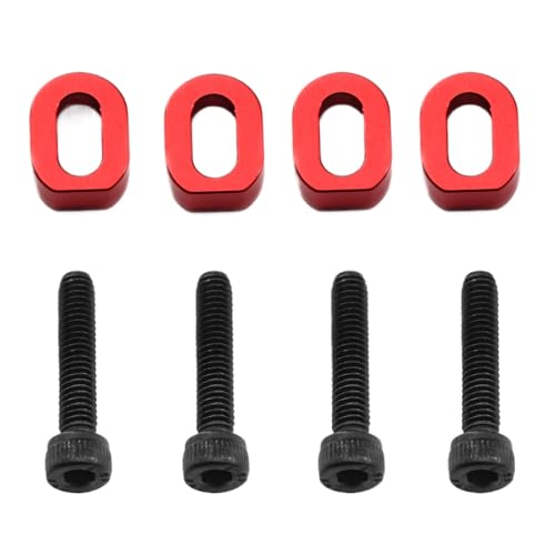 ZYPMoTo 4pcs Metall Motor Mount Waschmaschinen Schleifen 7759 7759r kompatibel mit 1/5 1/6 Skala 6s 8S RC Cars XRT 8S Upgrade -Teilezubehör(Red) von ZYPMoTo