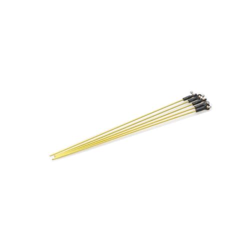 ZYPMoTo 5 pcs M2 Stange Stange Pull Stange Kugel Kopf 2 mm Fugenschraubenmuttern für RC -Bootsmodell DIY -Teile kompatibel mit 20 cm 25 cm 27 cm Länge Wasser absorbierender Ruder(Length 25cm) von ZYPMoTo
