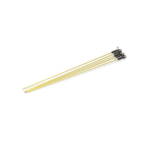 ZYPMoTo 5 pcs M2 Stange Stange Pull Stange Kugel Kopf 2 mm Fugenschraubenmuttern für RC -Bootsmodell DIY -Teile kompatibel mit 20 cm 25 cm 27 cm Länge Wasser absorbierender Ruder(Length 27cm) von ZYPMoTo