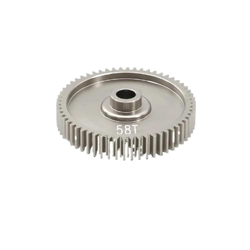ZYPMoTo 55T 58T 61T Geschwindigkeitssporngetriebe 51004 53665 kompatibel mit 1/10 RC-Automodellen wie TT01 TT-01 Upgrade-Teilezubehör(58T) von ZYPMoTo