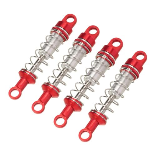 ZYPMoTo 60 mm öl gefüllter Metallschockdämpfer für Mn Mn78 Mn82 MN168 MN99SV2 RC -Auto -Modelle Einstellbares Upgrade Teil kompatibel mit verschiedenen RC -Fahrzeugen(Red 4PCS) von ZYPMoTo