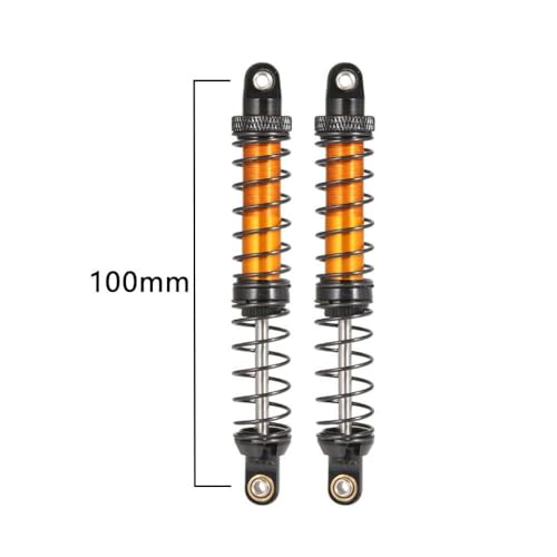 ZYPMoTo 70 mm 80 mm 90 mm 100 mm 110 mm 120 mm Metallschockdämpferöldämpfer kompatibel mit 1 10 -Skala RC Crawler Car Fits -Models wie 90046 AXI03007 TRX6(Black 100mm) von ZYPMoTo