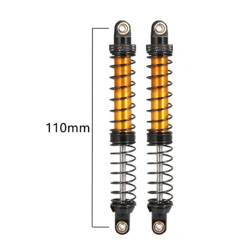 ZYPMoTo 70 mm 80 mm 90 mm 100 mm 110 mm 120 mm Metallschockdämpferöldämpfer kompatibel mit 1 10 -Skala RC Crawler Car Fits -Models wie 90046 AXI03007 TRX6(Black 110mm) von ZYPMoTo
