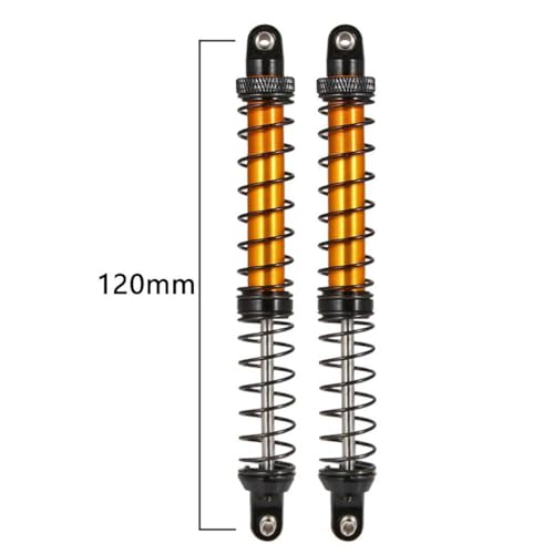 ZYPMoTo 70 mm 80 mm 90 mm 100 mm 110 mm 120 mm Metallschockdämpferöldämpfer kompatibel mit 1 10 -Skala RC Crawler Car Fits -Models wie 90046 AXI03007 TRX6(Black 120mm) von ZYPMoTo