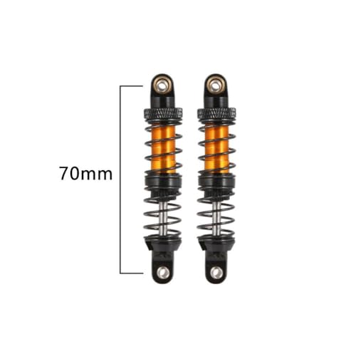 ZYPMoTo 70 mm 80 mm 90 mm 100 mm 110 mm 120 mm Metallschockdämpferöldämpfer kompatibel mit 1 10 -Skala RC Crawler Car Fits -Models wie 90046 AXI03007 TRX6(Black 70mm) von ZYPMoTo