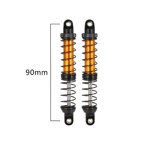 ZYPMoTo 70 mm 80 mm 90 mm 100 mm 110 mm 120 mm Metallschockdämpferöldämpfer kompatibel mit 1 10 -Skala RC Crawler Car Fits -Models wie 90046 AXI03007 TRX6(Black 90mm) von ZYPMoTo