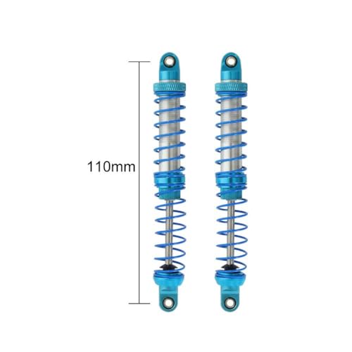 ZYPMoTo 70 mm 80 mm 90 mm 100 mm 110 mm 120 mm Metallschockdämpferöldämpfer kompatibel mit 1 10 -Skala RC Crawler Car Fits -Models wie 90046 AXI03007 TRX6(Blue 110mm) von ZYPMoTo