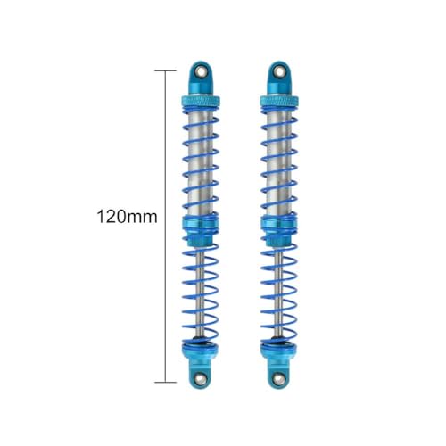 ZYPMoTo 70 mm 80 mm 90 mm 100 mm 110 mm 120 mm Metallschockdämpferöldämpfer kompatibel mit 1 10 -Skala RC Crawler Car Fits -Models wie 90046 AXI03007 TRX6(Blue 120mm) von ZYPMoTo