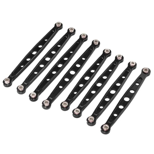 ZYPMoTo 8 PCs Metall Fixed Stab Suspension Upgrade -Teile, die mit MN128 MN86 MN86S G500 und ähnlichen Fernbedienungsautos kompatibel sind(Black) von ZYPMoTo