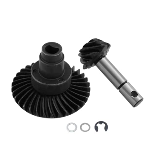 ZYPMoTo 8T 24T 27T 30T 33T Stahl Helical Helical Helical Helcall Achse Getriebessatz kompatibel mit 1 10 Skala RC Crawler Models II III 90046 AXI03014 FITS 1 9 UTB RC -Fahrzeuge(8T 33T) von ZYPMoTo
