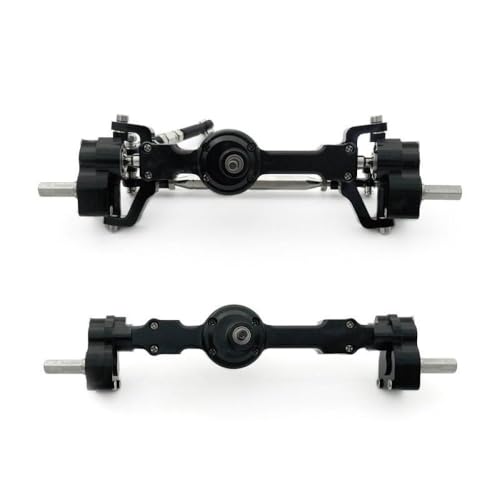 ZYPMoTo Aluminium vorderen Heck -Portalachse -Upgrade -Teil -Teil mit 1/12 RC -Autos mit 1/12 Skala, einschließlich Mn Mn99S MN98 D91 D99 D99S MN90 -Modelle(Black) von ZYPMoTo