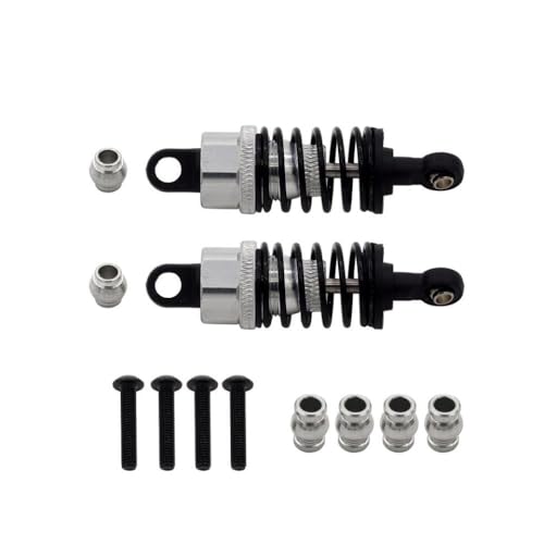 ZYPMoTo Aluminiumöl -Stoßdämpfer, kompatibel mit 1 10 RC auf Straßen Drift Racing Car Models TT02 TT01 M05(Silver 2pcs) von ZYPMoTo