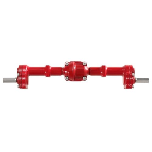 ZYPMoTo Brücken mit Metall vorne und hintere Türen kompatibel mit MN82 LC79 MN78 98 99SV2 MN Modell 1 12 Skala -Fernbedienungsauto -Upgrade -Teile und Zubehör(Red Rear axle) von ZYPMoTo