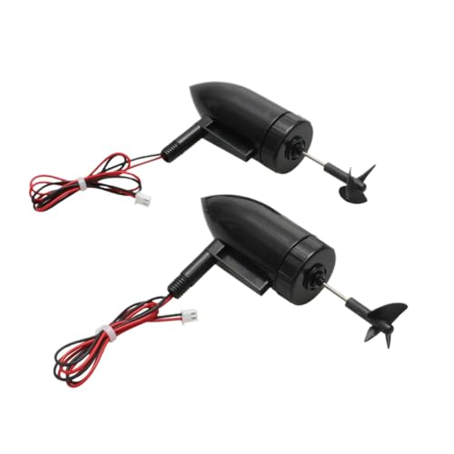 ZYPMoTo DIY 7. 4 V RC-Köderboot Wasserstrahlmotor mit 390 gebürstetem Motor 10000 U/min 26 mm 3-Propeller Unterwasser-Triebwerk kompatibel mit ROV(1pair 7.4V Thruster) von ZYPMoTo