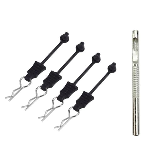 ZYPMoTo Flexible Gummi -Halterungskörperklammern, um einen Verlust zu verhindern, der mit 1/12 1/14 1/16 RC -Autos und ähnliche Modelle kompatibel ist(4pcs) von ZYPMoTo