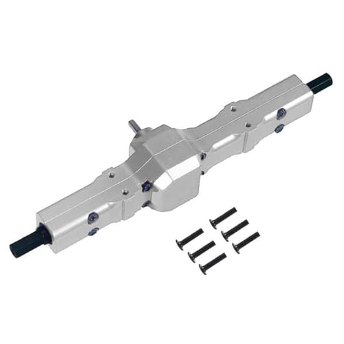 ZYPMoTo Henglong Feiyu D12 RC Militär Metall -Upgrade -Teile Hinterachse Montage kompatibel mit Modellfahrzeugen mit 112 Maßstäben(Silver) von ZYPMoTo