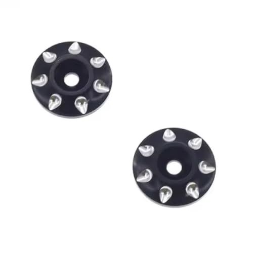 ZYPMoTo Kompatibel mit RC -Automodellen 1 8 Off Road Metall Heckflügel Knöpfe Dichtung Universal Tail Fix Spacer Racing Car Upgrade Accessoire(Black) von ZYPMoTo