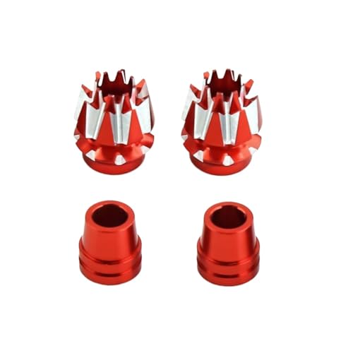 ZYPMoTo Kompatible -Aluminium -Stick -Enden M3 für Verschiedene Sender wie Futaba -Jumper Radiolink Universal Upgrade -Teile(Red) von ZYPMoTo