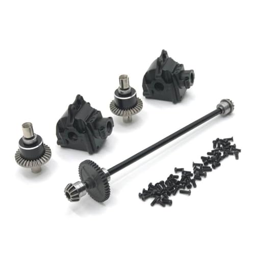 ZYPMoTo Kompatible Antriebswellenbaugruppe Getriebedifferential -Kit -Upgrade für 144010 144001 144002 Metall -Mitte -Teile(Black) von ZYPMoTo