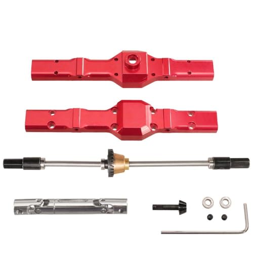 ZYPMoTo Kompatible Metalldifferential -Hinterachse -Baugruppe für 1/16 RC -Cars FITS C14 C24 C34 C54 B14 B24 B16 B36 D12 D42 Modelle Upgrade -Austauschteil auf(Red Set 1) von ZYPMoTo