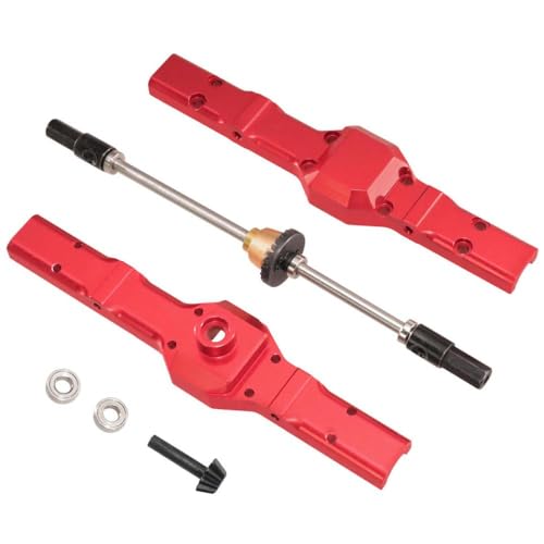 ZYPMoTo Kompatible Metalldifferential -Hinterachse -Baugruppe für 1/16 RC -Cars FITS C14 C24 C34 C54 B14 B24 B16 B36 D12 D42 Modelle Upgrade -Austauschteil auf(Red Set 2) von ZYPMoTo