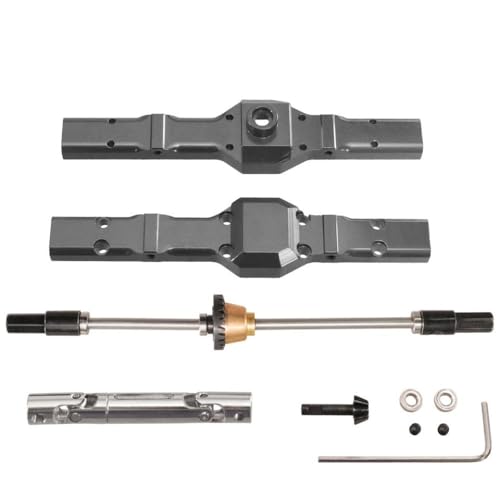 ZYPMoTo Kompatible Metalldifferential -Hinterachse -Baugruppe für 1/16 RC -Cars FITS C14 C24 C34 C54 B14 B24 B16 B36 D12 D42 Modelle Upgrade -Austauschteil auf(Titanium Set 1) von ZYPMoTo