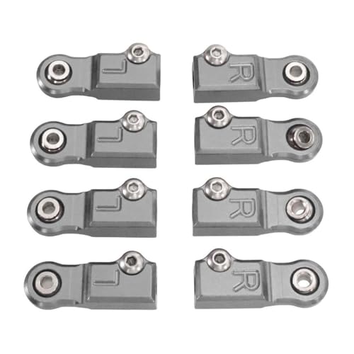 ZYPMoTo M3 Loch Metall Pull Rod Ball Head für 1/10 10208 und 1/7 7303 RC -Auto -Upgrade -Teile, die mit V2 V3 -Modellen kompatibel sind(4 Pairs T) von ZYPMoTo
