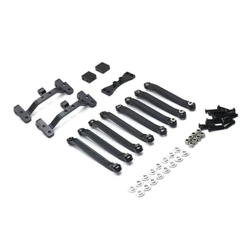 ZYPMoTo MN 1/12 D91 D96 MN98 99S RC -Auto -Upgrade Teile Metallverbindungssatz kompatibel mit 1 12 -Skala -Fernbedienungsautos(Black) von ZYPMoTo