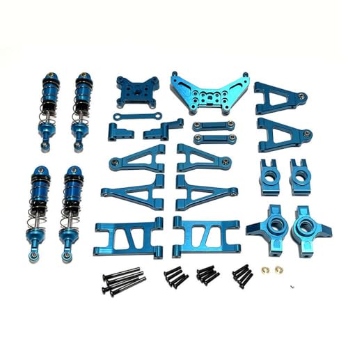 ZYPMoTo Metal Swing Arm Front Suspension Lenkbecher und Block -Upgrade -Set kompatibel mit 1 14 -Skala 14301 14302 14303 RC -CAR -Modelle ähnlich wie(Blue) von ZYPMoTo