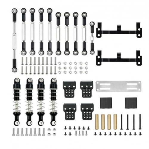 ZYPMoTo Metall -Pull -Stange -Lenk -Servo -Basis -Stoßdämpfer -Upgrade -Teil -Teil mit WPLC14 C24 1/16 MN 99S B90 98 1/16 RC -Automodelle(Black for MN) von ZYPMoTo