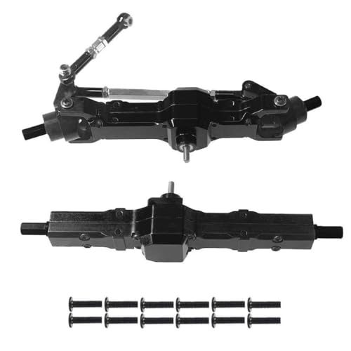 ZYPMoTo Metall -Upgrade -Teile für 1/16 Skala RC -Auto kompatibel mit C14 C24 Feiyu Models Metallbrückensatz(Black) von ZYPMoTo