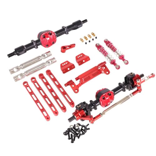 ZYPMoTo Metall -Upgrade vorderen Heckmontagekit für 1 12 Maßstab Mn Modell RC -Autos kompatibel mit MN82 LC79 MN78(BlackandRed) von ZYPMoTo