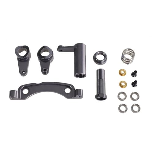 ZYPMoTo Metalllenker-Montenteile für 1/10 Skala RC-Autos kompatibel mit ZD Racing DBX-10 10427S 9106S Models Fernbedienungsfahrzeugzubehör(Titanium) von ZYPMoTo