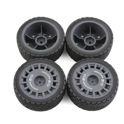 ZYPMoTo RC-Auto auf Straßenreifenräder mit TT01 TT02 XV01 TA06 PTG-2-Modelle passt zu(Dark Grey) von ZYPMoTo