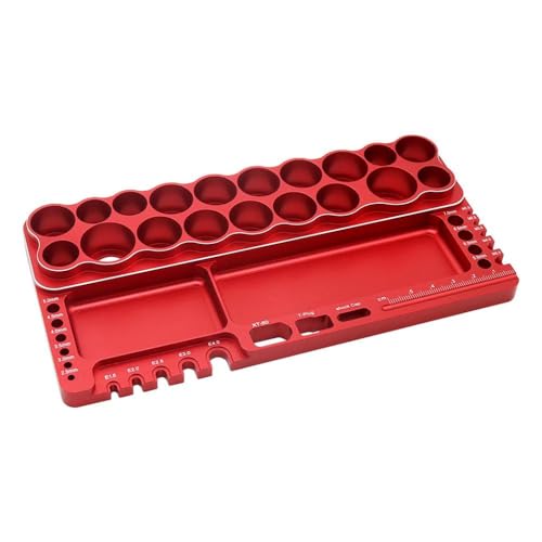 ZYPMoTo RC -Autoboot -Drohnenschraubendreher Set 1/8 1/10 1/12 1/14 Hex -Werkzeugkit mit Reparaturstillschaltablett mit verschiedenen RC -Modellen kompatibel(Red) von ZYPMoTo