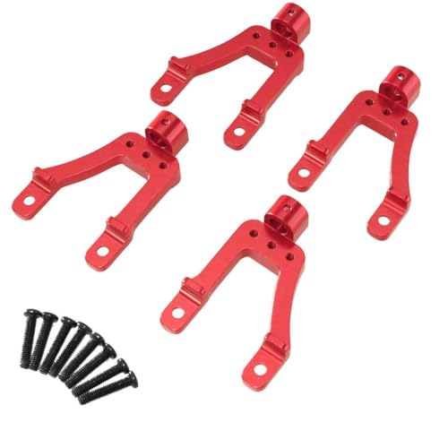 ZYPMoTo Shock Mount Metall -Upgrade für MN128 MN86 MN86S G500 1 12 Skala -RC -Auto mit OP -Teilen Nicht destruktive Installation kompatibel(Red) von ZYPMoTo