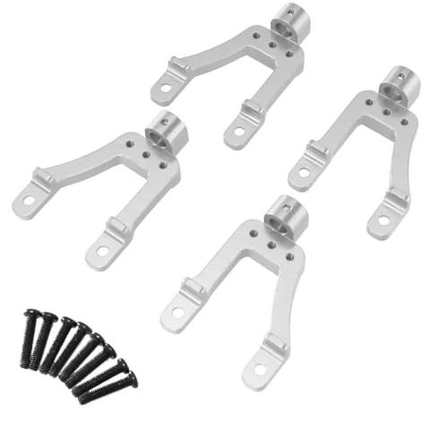 ZYPMoTo Shock Mount Metall -Upgrade für MN128 MN86 MN86S G500 1 12 Skala -RC -Auto mit OP -Teilen Nicht destruktive Installation kompatibel(Silver) von ZYPMoTo