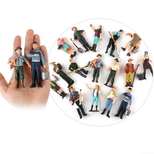 Modelleisenbahn Figuren Realistische Schäferhunde aus sicherem PVC für lebendige Bauernhof- und Straßenszenen (ZQ376) von ZYWUOY